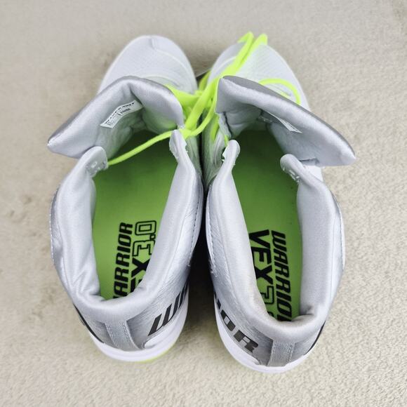 Warrior Vex 3.0 White & Yellow Lacrosse Cleats Boys Size 5.5 - New WJVEX3WT - Picture 7 of 8